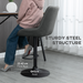 Adjustable Bar Stools Set – Swivel PU Leather with Footrest - Samanta Factory