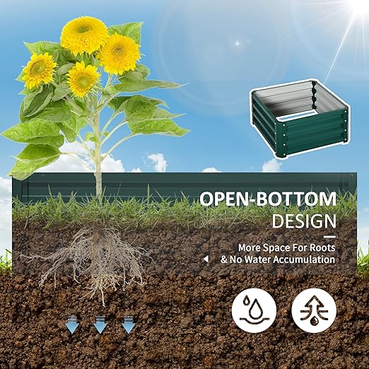 Raised Garden Beds – Durable Galvanised Steel Construction - Samanta Factory