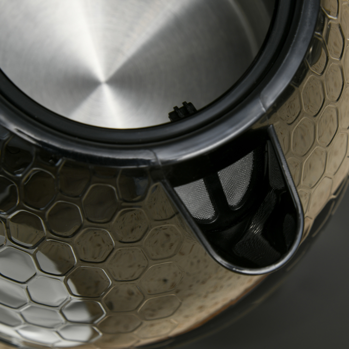 Electric Kettle & Toaster Breakfast Set – Fast Boil & 7 Browning Levels with Stylish Honeycomb Design - Samanta Factory
