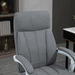 Vinsetto Grey Office Chair – 155° Reclining Fabric Desk Chair with Footrest & Height Adjustment - Samanta Factory