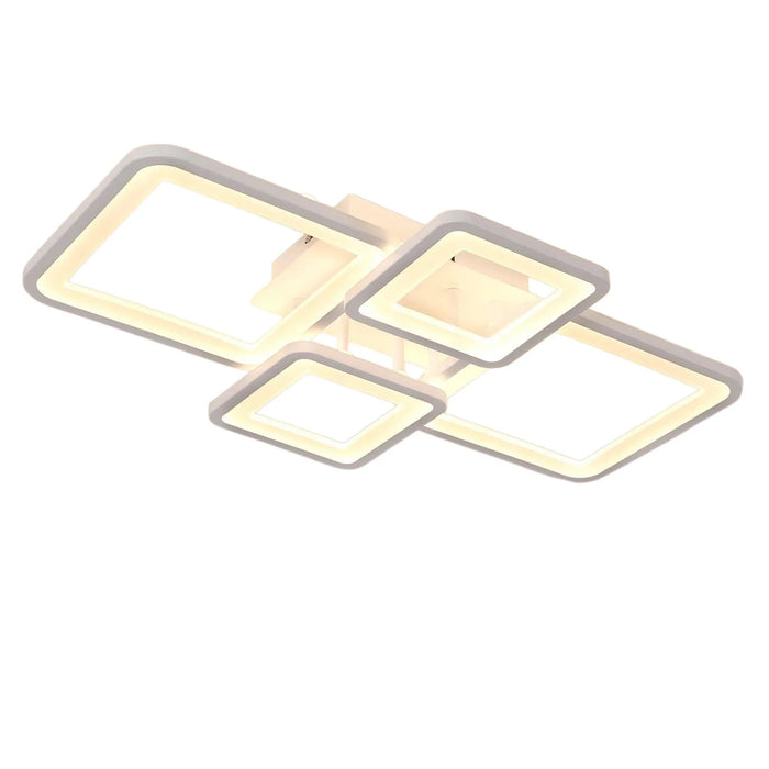 Modern LED Ceiling Light – 54W Dimmable Fixture with Remote for Dining Room & Foyer - Samanta Factory