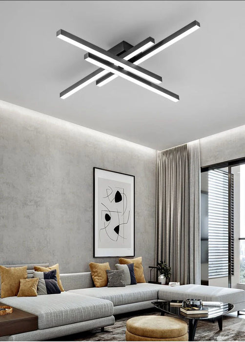 LED Ceiling Light – Modern 4-Bulb Fixture for Bedroom & Foyer