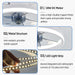 Smart Ceiling Fan with Light – Remote Controlled Modern LED Ceiling Fixture - Samanta Factory
