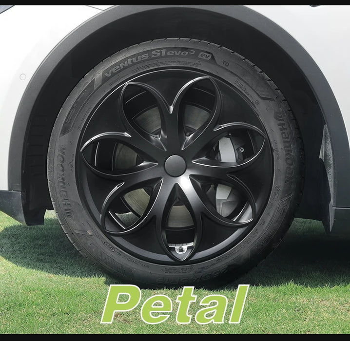 4PCS Design for TESLA Model Y 2020-2024 Vehicle Full Coverage Storm Wheel Cover Cap 19 Inches Wheel Hubcap Automobile Accessorie - Samanta Factory