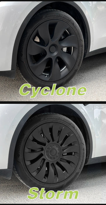 4PCS Design for TESLA Model Y 2020-2024 Vehicle Full Coverage Storm Wheel Cover Cap 19 Inches Wheel Hubcap Automobile Accessorie - Samanta Factory