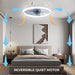 Smart Ceiling Fan with Light – Remote Controlled Modern LED Ceiling Fixture - Samanta Factory