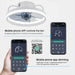 Smart Ceiling Fan with Light – Remote Controlled Modern LED Ceiling Fixture - Samanta Factory
