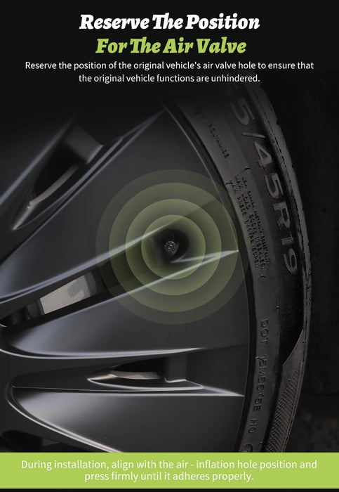 4PCS Design for TESLA Model Y 2020-2024 Vehicle Full Coverage Storm Wheel Cover Cap 19 Inches Wheel Hubcap Automobile Accessorie - Samanta Factory