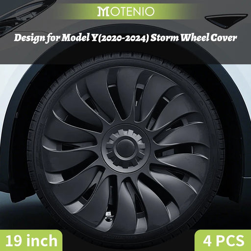 Tesla Model Y 19-inch storm-style wheel cover set – 4PCS full coverage hubcaps