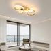 Modern Ceiling Light – 36W Gold Surface-Mounted Fixture with Warm White LED - Samanta Factory
