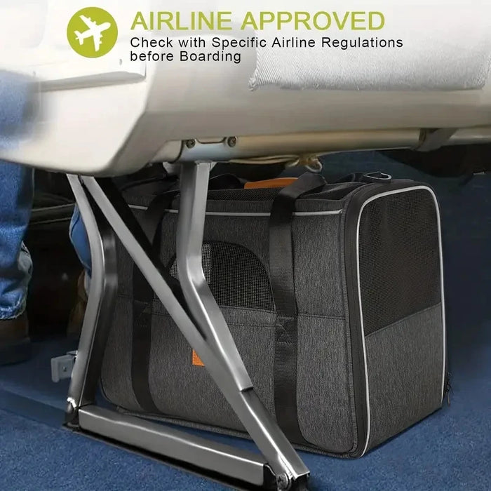 Airline-Approved Pet Carrier Bag – Breathable & Safe Travel Crate for Small Pets - Samanta Factory