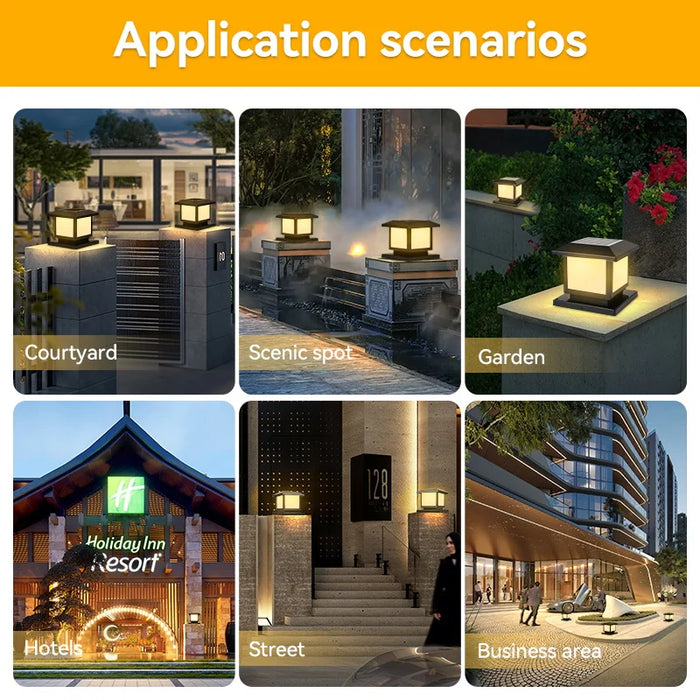 Solar LED Wall Light – Waterproof 4-Color Emergency Outdoor Lamp