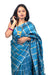 Handwoven Tussar silk saree with golden sheen, featuring Madhubani and Pattachitra art motifs, includes matching blouse piece