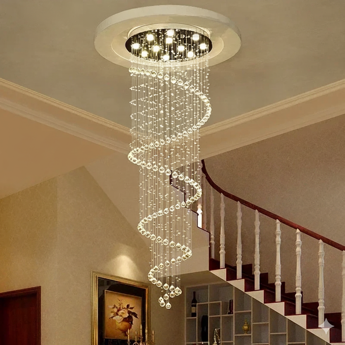 Modern LED Chandelier – Dimmable Flush Mount Ceiling Light