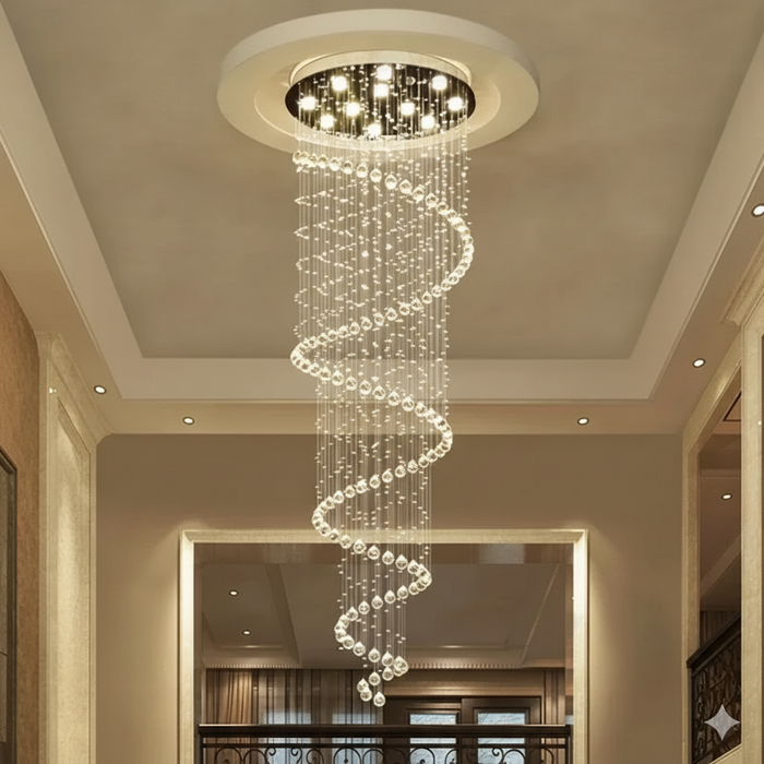 Modern LED Chandelier – Dimmable Flush Mount Ceiling Light