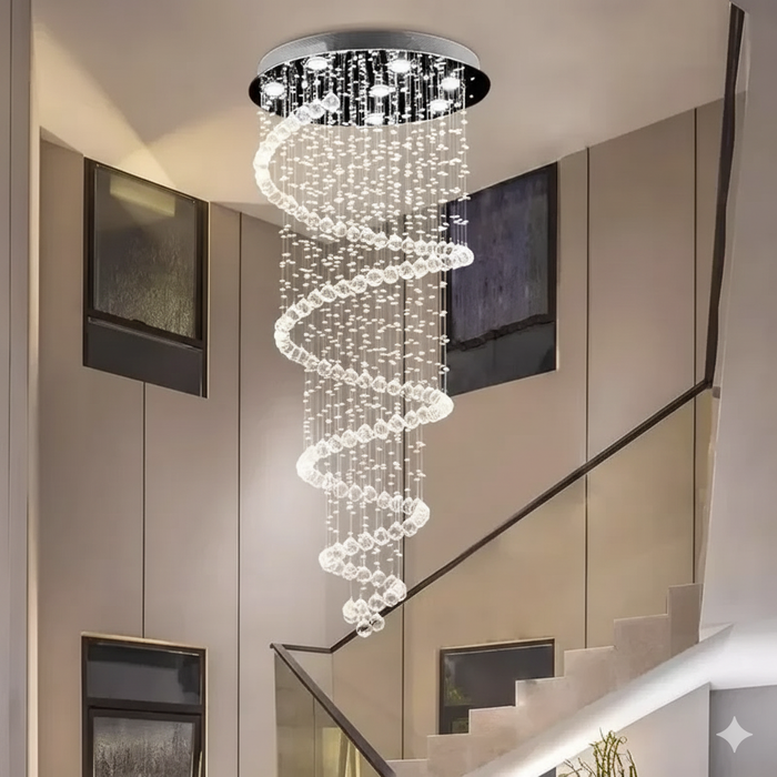 Modern LED Chandelier – Dimmable Flush Mount Ceiling Light