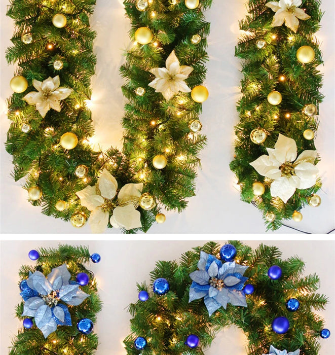 LED Christmas Wreath – Flexible Light-Up Garland for Home Décor