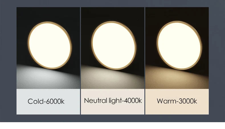LED Ceiling Light – Modern Polished Copper Design for Bedrooms