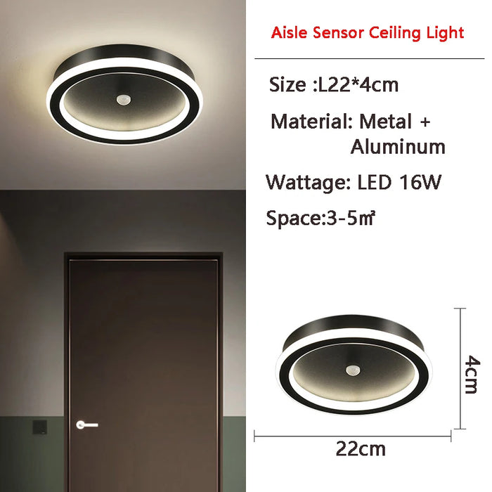 LED PIR Motion Sensor Ceiling Light – Human Body Induction for Home & Bedroom