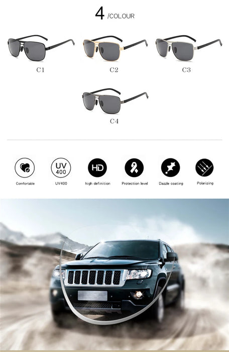 Myopia Reading Glasses for Men – Custom Prescription Alloy Frame with Polarized Lenses - Samanta Factory