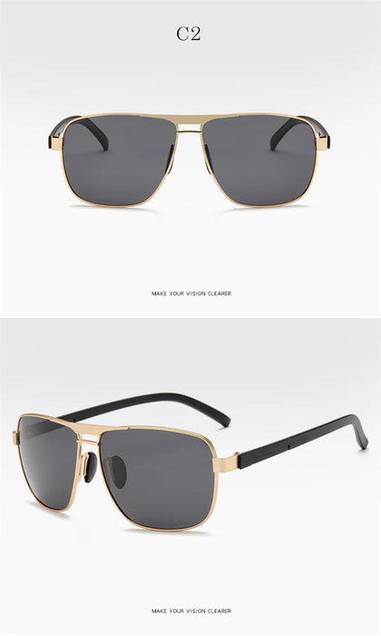 Myopia Reading Glasses for Men – Custom Prescription Alloy Frame with Polarized Lenses - Samanta Factory