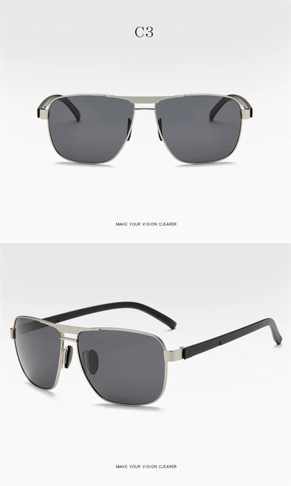 Myopia Reading Glasses for Men – Custom Prescription Alloy Frame with Polarized Lenses - Samanta Factory