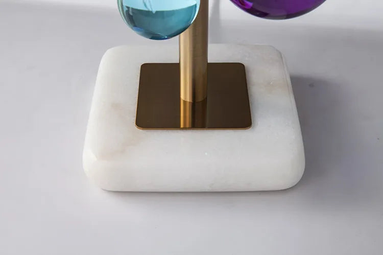 Art Deco Mushroom Lamp – Colourful Glass Globe Design for Table & Floor Lighting
