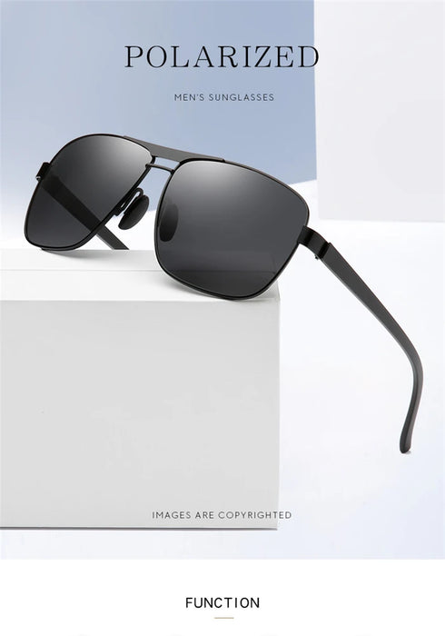 Myopia Reading Glasses for Men – Custom Prescription Alloy Frame with Polarized Lenses - Samanta Factory