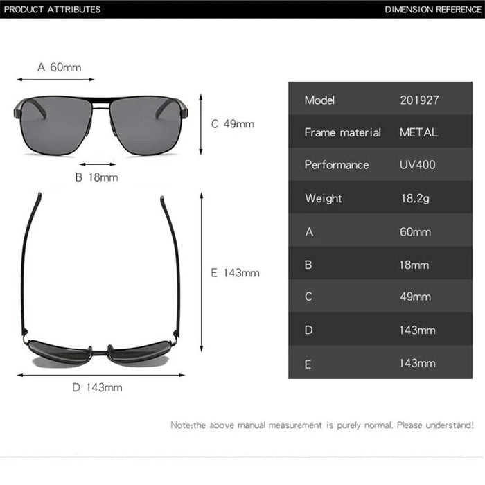 Myopia Reading Glasses for Men – Custom Prescription Alloy Frame with Polarized Lenses - Samanta Factory
