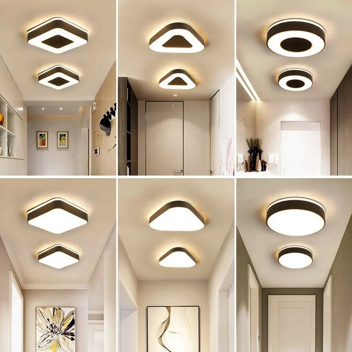 New Design LED Ceiling Light – Modern Corridor, Art Gallery & Balcony Lamp in White & Black - Samanta Factory