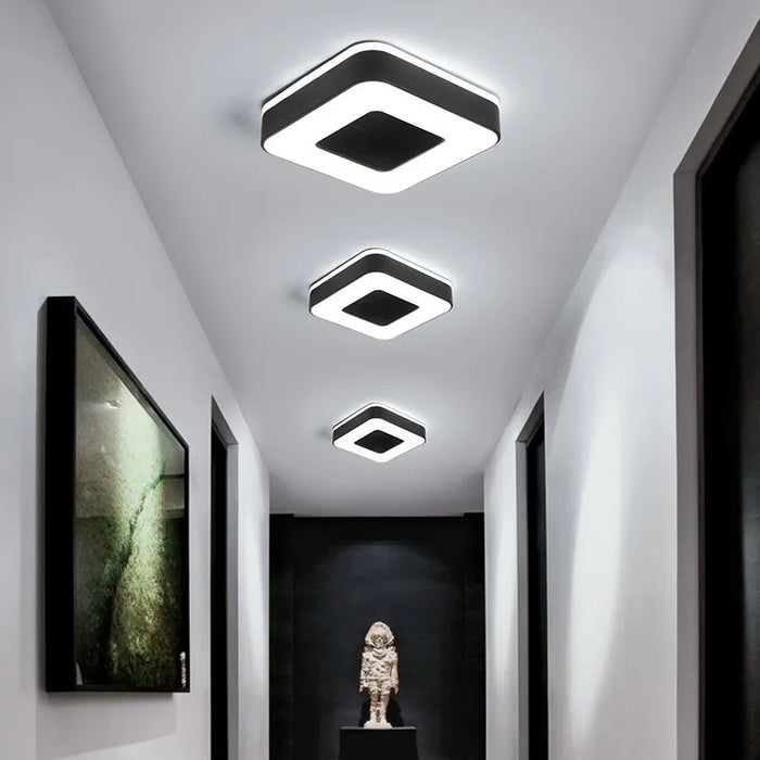 New Design LED Ceiling Light – Modern Corridor, Art Gallery & Balcony Lamp in White & Black - Samanta Factory