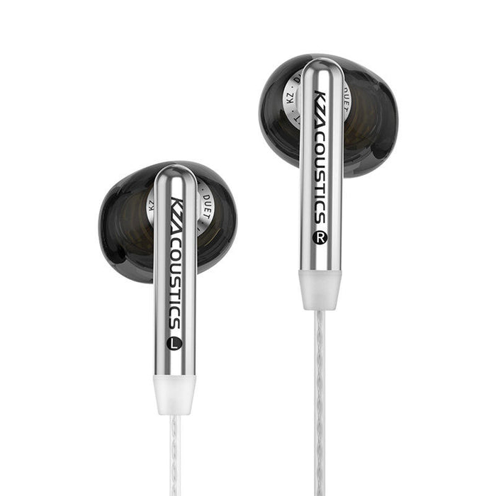 Wired in-ear earphones with quad-core dual driver and IPX5 waterproof design