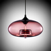 Modern Glass Pendant Light – Elegant LED Ceiling Fixture with Iron Finish - Samanta Factory