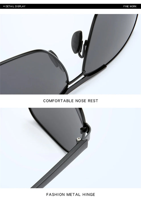 Myopia Reading Glasses for Men – Custom Prescription Alloy Frame with Polarized Lenses - Samanta Factory