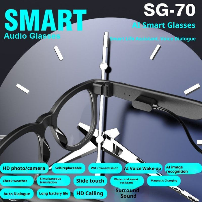 Smart Bluetooth Sunglasses – 4K Video Recording & Voice Translation - Samanta Factory