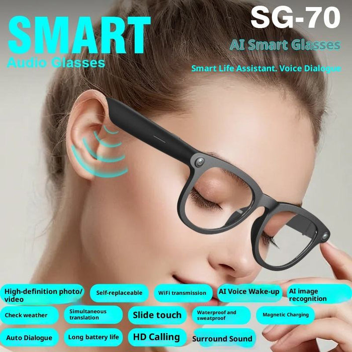 Smart Bluetooth Sunglasses – 4K Video Recording & Voice Translation - Samanta Factory