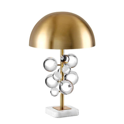 Art Deco Mushroom Lamp – Colourful Glass Globe Design for Table & Floor Lighting