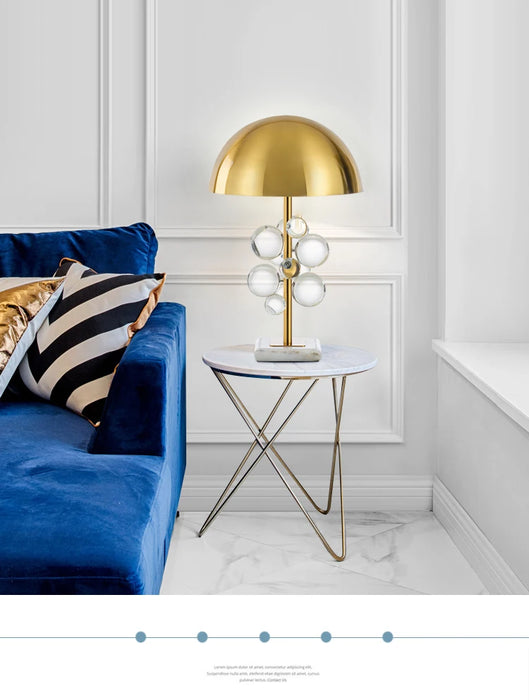 Art Deco Mushroom Lamp – Colourful Glass Globe Design for Table & Floor Lighting