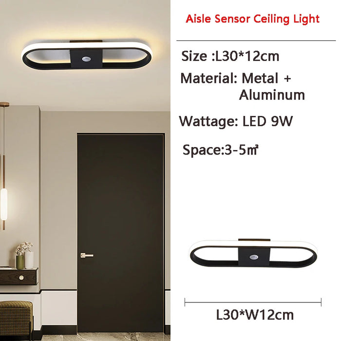 LED PIR Motion Sensor Ceiling Light – Human Body Induction for Home & Bedroom