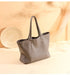 Genuine Leather Casual Tote – Soft, Versatile Design for Women - Samanta Factory