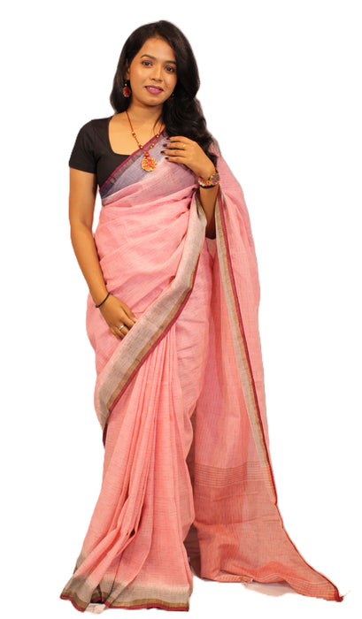 Khandua Cotton Saree – Handwoven Ikat with Traditional Motifs