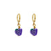 Grape Charm Earrings – Playful Fimo Fruit Beads on Gold Huggie Hoops - Samanta Factory