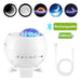 Galaxy Light Projector – 360° Dream Aurora Star & Moon Lamp with Bluetooth, White Noise & Rechargeable Battery - Samanta Factory