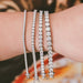 EWYA D Color Moissanite Tennis Bracelet 925 Silver 18K Gold - Samanta Factory