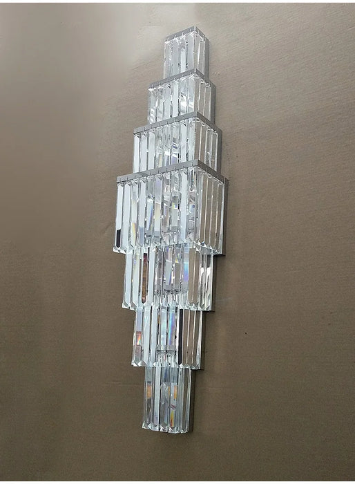 Crystal Wall Lamp – Modern Gold LED Lighting for Dining & Bedroom