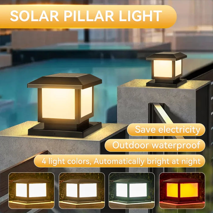 Solar LED Wall Light – Waterproof 4-Color Emergency Outdoor Lamp
