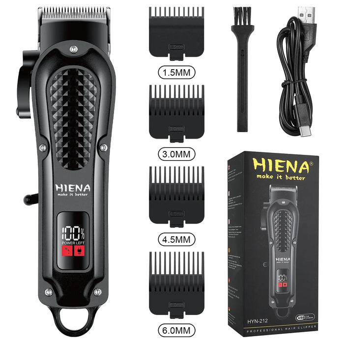 USB rechargeable cordless grooming trimmer with telescopic length adjuster, stainless steel blade, and 160-minute battery life placed on a bathroom counter


