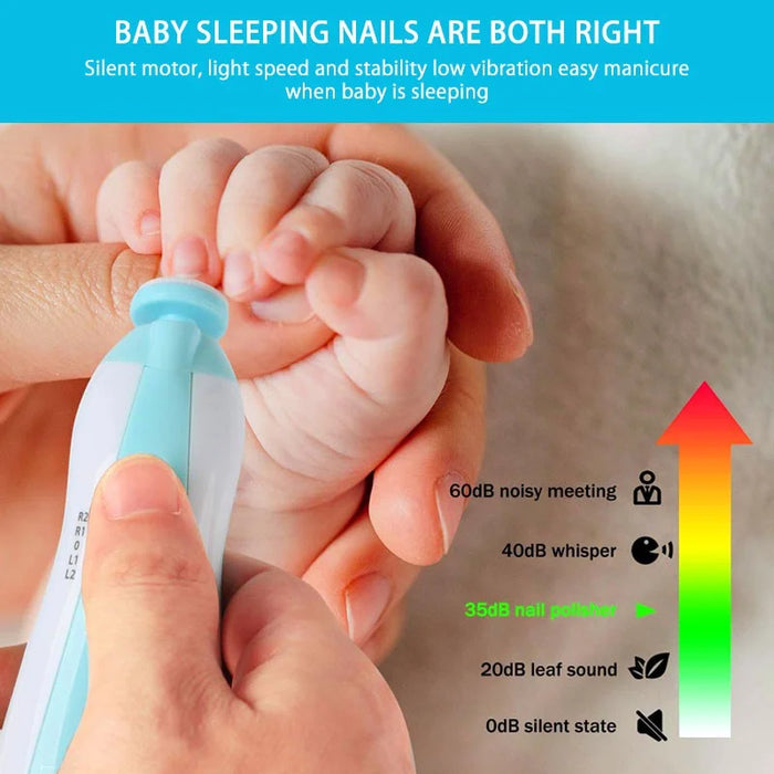 Electric Baby Nail Trimmer – Safe & Gentle Nail Clipper for Newborns and Toddlers - Samanta Factory