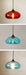 Modern Glass Pendant Light – Elegant LED Ceiling Fixture with Iron Finish - Samanta Factory
