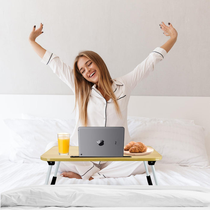 Laptop Bed Table – Foldable, Non-Slip & Portable Desk for Work, Study & Relaxation - Samanta Factory